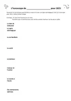 Vista previa - Hojas de trabajo - L'horoscope avec le futur simple, editierbares Arbeitsblatt - página 3