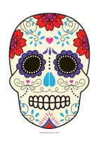 Vista previa - Manualidades / Dibujos para colorear - Día de los Muertos: Deko und Malseiten - página 3