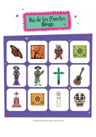 Vista previa - Hojas de trabajo - Día de los Muertos: Bingo (español) - página 2