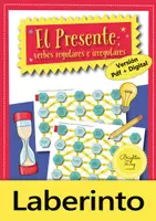 Vista previa - Hojas de trabajo - El Presente de Indicativo, verbos regulares e irregulares: laberinto; juego (español) - Portada