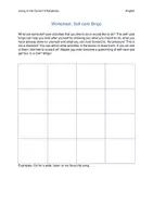 Vista previa - Hojas de trabajo - Worksheet Self-Care Bingo (Activity) - Portada