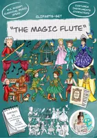 Vista previa - Manualidades / Dibujos para colorear - Cliparts Gráficos W.A. Mozart "The magic flute" / "La flauta magica" - Portada
