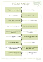 Vista previa - Hojas de trabajo - TANDEM exercises: Present Perfect Simple & Progressive (2 versions: partner and individual practice) - página 1