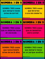 Vista previa - Juegos / Gamificación - I CAN SPEAK Series Nombra 3 en 5 (español) FS - página 1