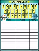Vista previa - Unidades / Secuencias / Situaciones de Aprendizaje - I CAN PLAY SERIES SCRAMBLE TIME Winter Snowman FS - página 1