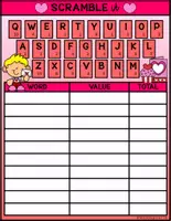 Vista previa - Unidades / Secuencias / Situaciones de Aprendizaje - I CAN PLAY SERIES SCRAMBLE TIME Valentine s Kids Boy 3 FS - página 1