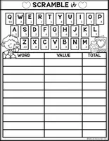 Vista previa - Unidades / Secuencias / Situaciones de Aprendizaje - I CAN PLAY SERIES SCRAMBLE TIME Valentine s Kids Boy 3 FS - página 2