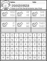 Vista previa - Unidades / Secuencias / Situaciones de Aprendizaje - How I Teach My Kids Series PERSONAL PRONOUNS WORKSHEETS FS - página 1