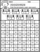 Vista previa - Unidades / Secuencias / Situaciones de Aprendizaje - How I Teach My Kids Series PERSONAL PRONOUNS WORKSHEETS FS - página 3