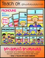 Vista previa - Decoración del aula - How I Teach My Kids Series PERSONAL PRONOUNS Boy POSTERS FS - Portada