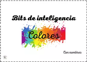 Vista previa - Tarjetas / Manipulativos - Bits de inteligencia: Colores (Con nombre) - Portada