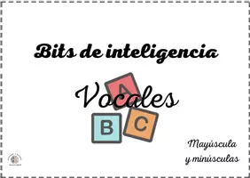 Vista previa - Tarjetas / Manipulativos - Bits: Vocales Minúsculas y Mayúsculas - Portada