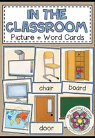 Vista previa - Tarjetas / Manipulativos - IN THE CLASSROOM - Picture + Word Cards - Portada