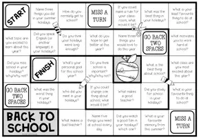 Vista previa - Hojas de trabajo - Back to school - Conversation Board Game - página 2