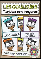 Vista previa - Tarjetas / Manipulativos - LES COULEURS - Tarjetas de imágenes y palabras - Portada