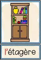 Vista previa - Tarjetas / Manipulativos - LES MEUBLES ET LES LOGEMENTS - Tarjetas de imágenes y palabras - página 2