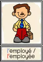 Vista previa - Tarjetas / Manipulativos - MÉTIERS - Tarjetas de imágenes y palabras - página 1