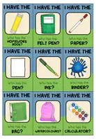 Vista previa - Juegos / Gamificación - SCHOOL THINGS - I have ... Who has ...? - página 2
