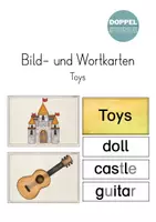 Vorschau - Bildkarten - Bild- und Wortkarten "Toys" - Deckblatt