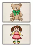 Vorschau - Bildkarten - Bild- und Wortkarten "Toys" - Seite 1