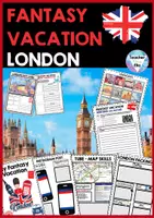Vista previa - Unidades / Secuencias / Situaciones de Aprendizaje - London Unit Study - Fantasy Vacation | Plan a trip | No Prep - Portada