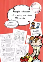 Vorschau - Arbeitsblätter - Rezepte schreiben - Ich mixe mir einen Milchshake (3-fach Diff.) - Deckblatt