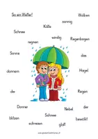 Vorschau - Stationenlernen - Thematische Wörtersammlung WETTER - Seite 2