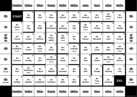 Vista previa - Juegos / Gamificación - Brettspiel: Verben mit Akkusativ (Version 1) - Portada