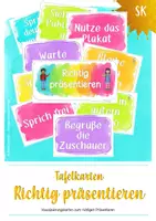 Vorschau - Präsentationen/Tafelbilder - Tafelkarten "Richtig präsentieren" - Deckblatt