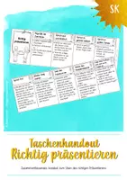 Vorschau - Merkblätter - Taschenhandout "Richtig präsentieren" - Deckblatt
