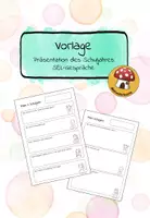 Vorschau - Arbeitsblätter - Vorlage: Präsentation des Schuljahrs | SEL-Gespräche - Deckblatt