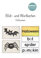 Vorschau - Bildkarten - Bild- und Wortkarten "Halloween" - Deckblatt