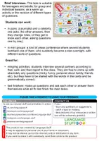 Vista previa - Unidades / Secuencias / Situaciones de Aprendizaje - Brief Interview Cards - página 1