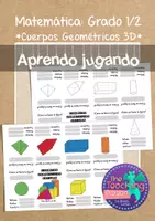 Vista previa - Manualidades / Dibujos para colorear - Matemáticas: Las figuras sólidas geométricas - mini libro - Portada