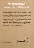 Vista previa - Manualidades / Dibujos para colorear - Matemáticas: Las figuras sólidas geométricas - mini libro - página 1