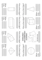 Vista previa - Manualidades / Dibujos para colorear - Matemáticas: Las figuras sólidas geométricas - mini libro - página 3