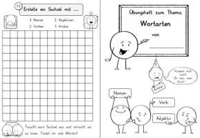 Vorschau - Arbeitsblätter - Übungsheft Wortarten Sommer - Seite 2