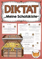 Vorschau - Arbeitsblätter - Stationenarbeit Diktat - Deckblatt