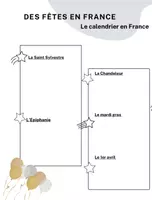 Vorschau - Arbeitsblätter - Des fêtes en France / Le calendrier français - Deckblatt