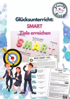 Vorschau - Arbeitsblätter - Glücksunterricht: Mein SMART-Ziel - Deckblatt
