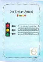 Vorschau - Poster - Erklärampel Klassenzimmer Grundschule Erklären Ampel - Deckblatt