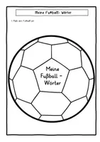Vorschau - Arbeitsblätter - Fußball EM- Meine Fußball Wörter- Klasse 1 und 2 - Seite 1