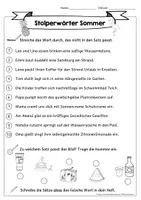 Vorschau - Arbeitsblätter - Stolperwörter Sommer | 3-fach differenziert - Seite 2