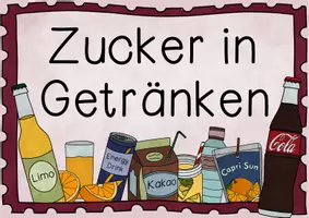Vorschau - Präsentationen/Tafelbilder - Zucker in Getränken | Tafelmaterial mit Bild- & Textkarten - Seite 3