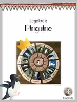Vorschau - Stationenlernen - Legekreis Pinguine Pinguinarten - Deckblatt