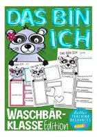 Vorschau - Arbeitsblätter - Das bin ich Waschbärklasse Grundschule - Deckblatt
