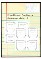 Vorschau - Spiele - Echauffement: Combien de choses connais-tu ...? - Deckblatt