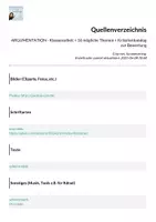 Vorschau - Arbeitsblätter - ARGUMENTATION - Klassenarbeit + 16 mögliche Themen + Kriterienkatalog zur Bewertung - Seite 1