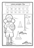 Vorschau - Arbeitsblätter - Fußball EM- Rechnen und Malen - Klasse 1 - Seite 3