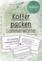 Vorschau - Stundenentwürfe - Ich packe meinen Koffer: Sommerwörter - Deckblatt